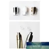 Empty 50ml Cosmetic Pump Bottle 50g Airless Squeeze Tube Makeup Foundation Cream Packaging Container White Black Silver Gold