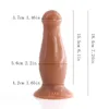 NXY DildoS Dubbellaags Siliconen Anale Plug met Zuignap Mushroon Design Zachte Skin Touch Seksspeeltjes voor Dames Heren Dildo 1204