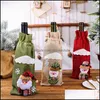 Christmas Decorations Festive Party Supplies Home & Gardenchristmas Sleeves Champagne Bottles Bag Dining Room Decor Wine Bottle Wrap Santa S