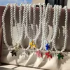 Chokers Korean Candy Color Cartoon Dog Puppy Pearl Beaded Necklace For Women White Baroque Choker Handmade Boho Summer Y2K Jewelry Morr22