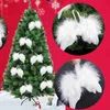 30pcs White Feather Angel Wings 20*15cm Christmas Tree Decoration Hanging Ornament Home Party Wedding Xmas Feather Angel Wings