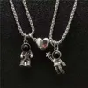 Kedjor Fashion Creative Trend Personality Design Astronaut Magnetic Necklace Par of Magnet Par Romantic Cleavicle Chain Gift4434182