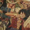 Adesivos de parede Retro Kraft Papel One Piece Família Retrato Poster Home Decoração Acessórios Acessórios Pinturas Crianças Presente Anime Banners