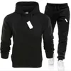Hot 21 casual sportswear men woman 2-piece men's hooded sweatshirt and pants sportswear suit pullover hoodie tracksuits