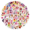 100PCS Dessert Stickers Cute Cake Ice Cream Donut Pink Sweet Graffiti Notebook Laptop Luggage Case Skateboard Snowboard Motorcycle Bike Pad Sticker