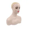 Chińska fabryka PE Materiał Manekin Manikin Head Wig Stand Double Ramię na okulary, kapelusz itp.