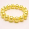 Fili di perline fatti a mano di perle di colore solido da 10 mm Braccialetti con ciondoli Gioielli per decorazioni per feste di compleanno per bambini