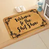 Cushion/Decorative Pillow Letter Printed Welcome Floor Mats Bathroom Kitchen Carpets Doormats Funny Mat For Living Room Anti-Slip 40*60cm