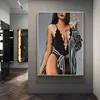 Sexy Nude Poster Pittura su tela Fumatori Immagini di arte della parete per la decorazione del soggiorno Decorazioni per la casa moderne Donna Sex Appeal Cuadros