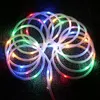 5 / 10m 50/100 LED Outdoor Tube Line String Light RGB Lampa Xmas Home Decor Boże Narodzenie Lights-8 Tryb Wodoodporna Garland