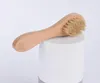 Szczotka do oczyszczania twarzy DHL do złuszczania twarzy Naturalne włosy złuszczające szczotki do suchego szczotkowania drewnianej rękojeści