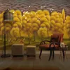 Papel pintado de foto personalizado estilo europeo pintura al óleo pintada a mano bosque dorado alce pájaro volador Mural Fondo pared decoración del hogar