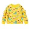 Metri di salto Felpe arcobaleno per ragazze per bambini Abbigliamento in cotone che vende Unicorn Toddler Sport Top Autunno Primavera 210529