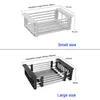 Cuisine en acier inoxydable évier égouttoir 304 plat égouttoir plat insert organisateur de stockage fruits légumes égouttoir panier 211110