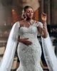 Vestido luxuoso vestido civil civil plus size vestidos de noiva africanos lantejolas lantejoulas altas sereias de noiva vestidos de noiva