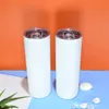 20oz DIY Sublimation Tumbler Glow in The Dark straight Skinny Tumblers with paint luminous Cups magic travel cup Z11