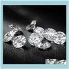 Lös juvelryloos ädelstenar Moissanite Artificial Diamond D Färg Bare 0,5/0,6/30,8/1 karat Anpassad k Gold Wedding Ring1 droppleverans