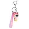 Urso Keychain Saco de Estudante Saco de Escola Ornament Corrente Chaveiro Criativo Pequeno Presente Chave Toy Jóias Atacado Pingente Violência Acrílica G1019