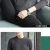 Spersonalizowany sweter męski regularny długi rękaw okrągły szyja Dostosuj reklamę A518 Głębokie Green Grey Red 211008