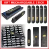 KRT Tek Kullanımlık Sticks Elektronik Sigaralar 1000 mg Şarj Edilebilir 280 mAh Pil Boş Vape Buharlaştırıcılar Kalın Yağ Pod Kartuşları
