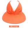 25 SZTUK / DHL Plisowany Pusty Top Ball Hat Ochrona UV Elastyczne Letnie Czapki Baseball Sun Beach Visor Rozszerzone Szerokie Brim Open Top Cap cały Sezon Sunhat G605NLR