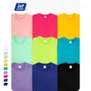 Inflatie Plain Comfy T-shirts Mannen Zomer Klassieke O-hals Kleurrijke Losse Zachte Katoenen Korte Mouw Unisex Tees 1009S20 210629