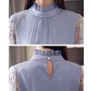 Женские блузки рубашки женские одежда 2022 мода весна с длинным рукавом кружева блузка прозрачный шифон Bluss 10C5