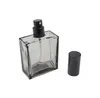 Ny 50ml platt fyrkantig glas parfymflaskor Sprayflaska Kosmetiska tomma flaskor Partihandel EWA6244