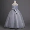 Girl039s Abiti Abbigliamento per bambini Abiti da ballo principessa Adolescenti per feste e matrimoni Grigio pesca Menta Lavanda Ragazza per bambini Spettacolo Dr4324981