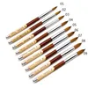 فرش الأظافر 1pc Kolinsky Sable Acrylic Art Brush No 8 10 12 14 16 18 20 22 24 UV Gel Corving Pen Pend Powder DIY DRAING244U