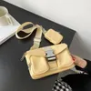 Omuz Çantaları Rahat Kadın Çantası PU Deri Lüks Tasarımcı Crossbody Küçük Çanta Tote Katı Renk Moda Messenger El