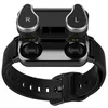 Relógios NDW01 HiFi Sound Quality TWS Fone de Ouvido + Sports Health Monitoring Smart Watch Dois em um bracelete de ID de Earbuds
