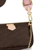 2023 Multi Cross Body 3in1 Bag Shoulder Bags Crossbody Womens Handbags Purses Brown Flower Leather Fashion bags with box and dust bag HH02 44840