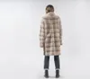 Pelliccia delle donne Del Faux Cappotto di Visone Oversize Delle Donne di Inverno Cappotti Naturali Femminile Caldo di Spessore Lungo Genuino Giubbotti di Pelle Delle Signore Staccabile 2022