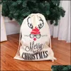 Forniture per feste di Natale Giardino Decorazioni natalizie Grande contenitore per sacchetti di caramelle Dstring per Natale Decorazione per feste a casa Borsa regalo per bambini-251