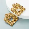 Orecchini pendenti in cristallo vintage per donna Semplice Geometric Square Strass Orecchini Rhinestine Girl Party Jewelry Brincos