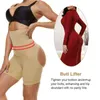 Ningmi Body Shaper Butt Lifter Kobiety Waist Trener Shapewear Push Up Pasek Talia Cincher Tummy Control Panties Butt Enhancer Y220311