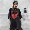 Gothic Oversized Streetwear Tshirt Sloth Summer Clothes Punk Skull Grafiska Tees T Shirt Kvinnor Mode Alternativ Kläder Toppar 210623