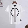 フィリッププレーンメンズデザイナーPPスカルダイヤモンドTシャツ半袖ドルブラウンクマブランドティーOネック高品質スカルTシャツティートップス02