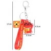 1Pc Cute Fashion Key Chain Cute Lucky Cat Key Chain PVC Keychain Maneki Neko Car Keyring Bag Pendant G1019