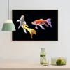 Väggkonst Bilder Guldfisk Dekorativa målningar för vardagsrum Canvas Konsttryck Färgglada fiskdjurmålning Cuadros Unframed