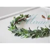 Foliage Boxwood Olive Handmade Shabby Chic Bridal Shower Primitive Rustic Wreath Flower Crown Base Basement 211104