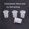 Accesorios para fumar Adaptador desplegable de 10 mm 14 mm femenino masculino 18 mm Catchera de ceniza Rigs de aceite de reciclador Cazón de agua de vidrio tazón de agua más barato Barco libre