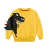 Kinderen Herfst Kinderen 100% Katoenen Sweatshirts Kid's 3D Dinosaurus Cartoon Sweater Producten Jongen Meisjes Kleding 211111