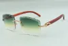 2021 designers sunglasses B3524023 cuts lens natural original wooden temples glasses, size: 58-18-135mm