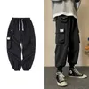 Hip Hop Cargo Spodnie Męskie Moda Harajuku Harem Pant Black Streetwear Joggers Sweatpant Multi-Pocket Casual Kobiety Męskie Spodnie Y0927