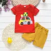 BibiCola Summer Boy Set Children Sets Baby Products Tops+Shorts 2PCS Tracksuit Kids Clothes Boys Clothing 210309