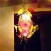 Современные стеклянные подвесные светильники Лампа Longree Crystal Plate Люстра Foyer Гостиная Жилая комната Художественная декор рта взорвать боросиликатный стиль мурано подвески