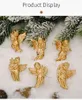 Gold Angel Pendant Christmas Party Decoration Tree Decor Hanging Ornaments Year Gifts for Kids #3 Y201020