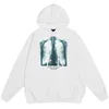 Hip Hop Oversize Hoodie Sweatshirt Men Streetwear Harajuku X-ray Butterfly Hooded Loose Hipster Fleece Hoodie Plus Size 201126